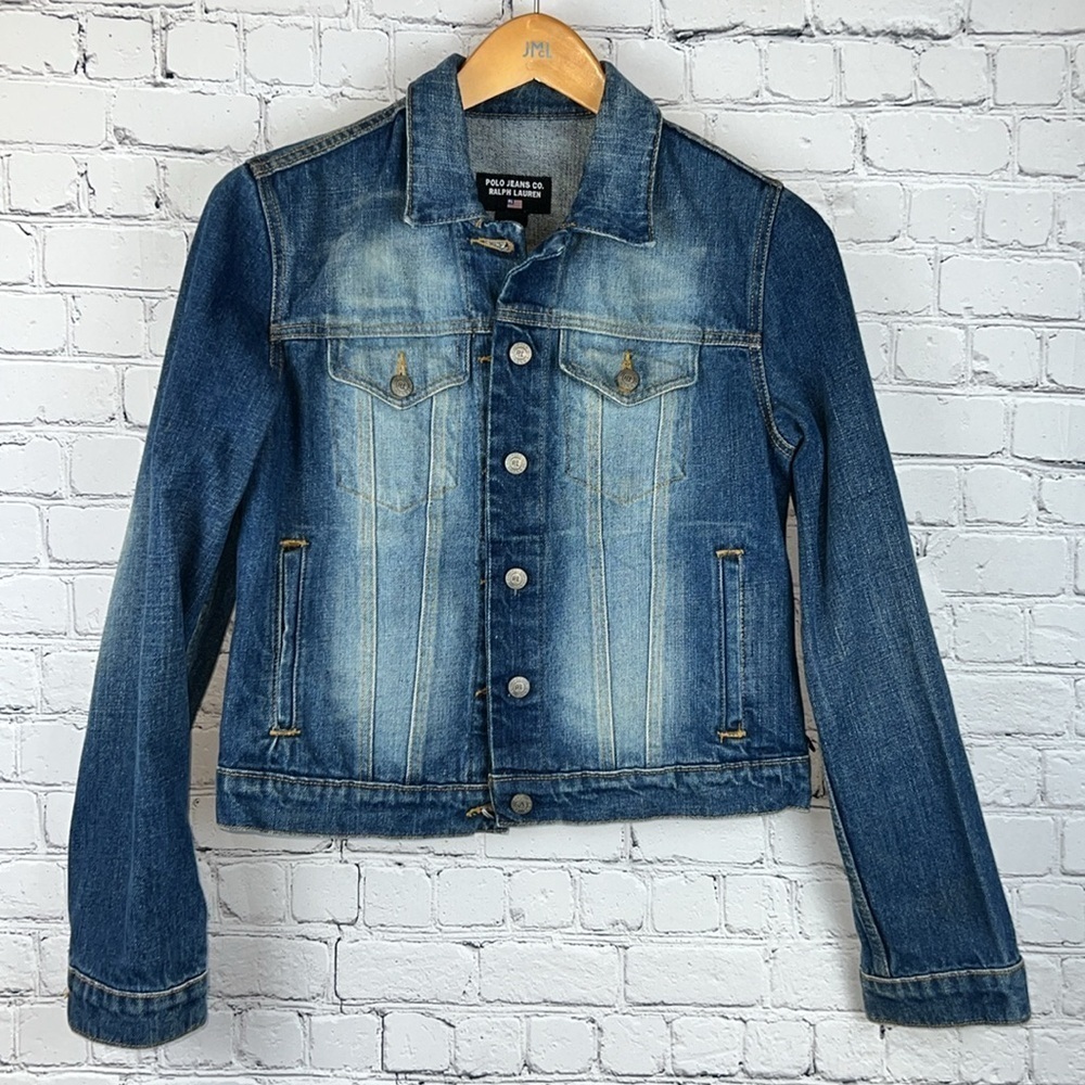 POLO JEANS RALPH‎ LAUREN Denim Jacket Saturday Jacket Blue Wash Size M
